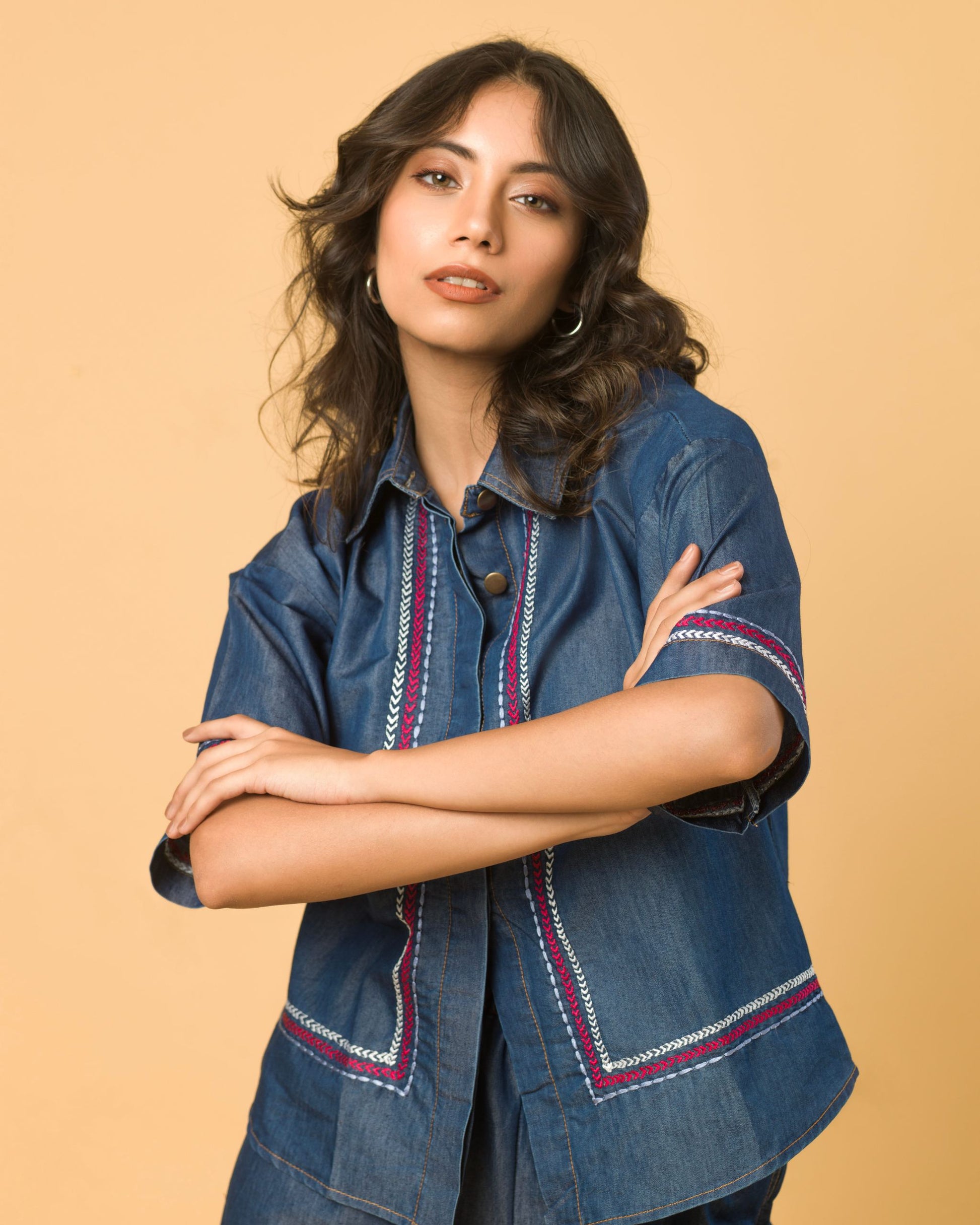 Onska Indigo Pop Co-ord