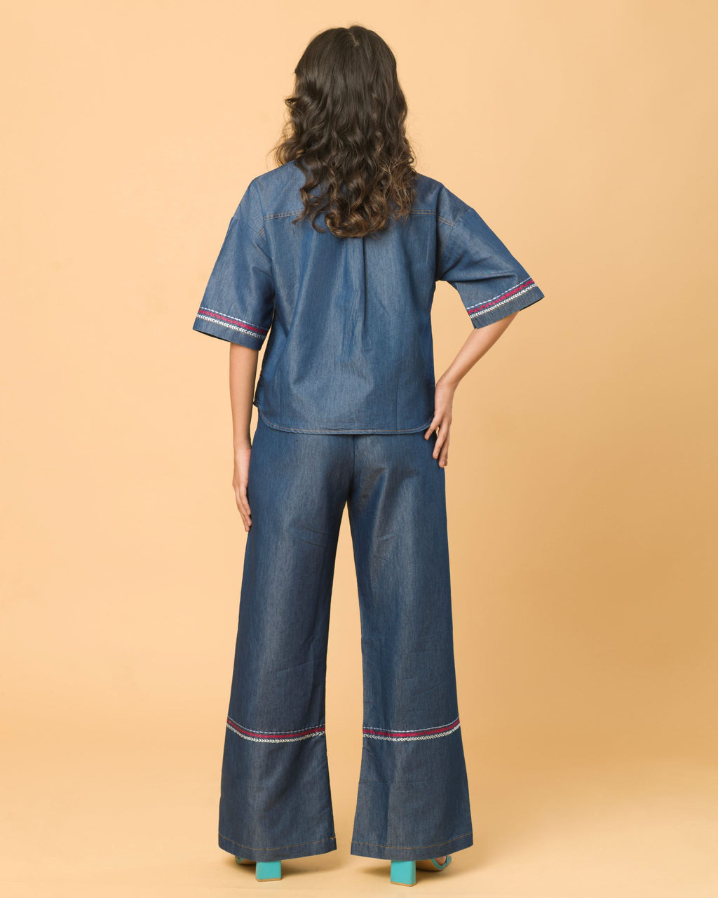 Onska Indigo Pop Co-ord