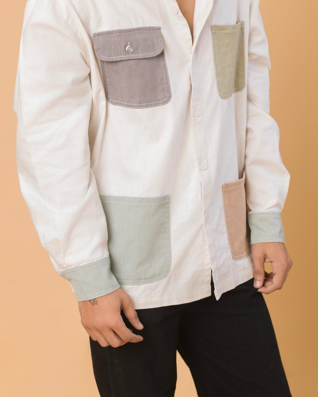 Onska Multi-Pocket Patch Shirt
