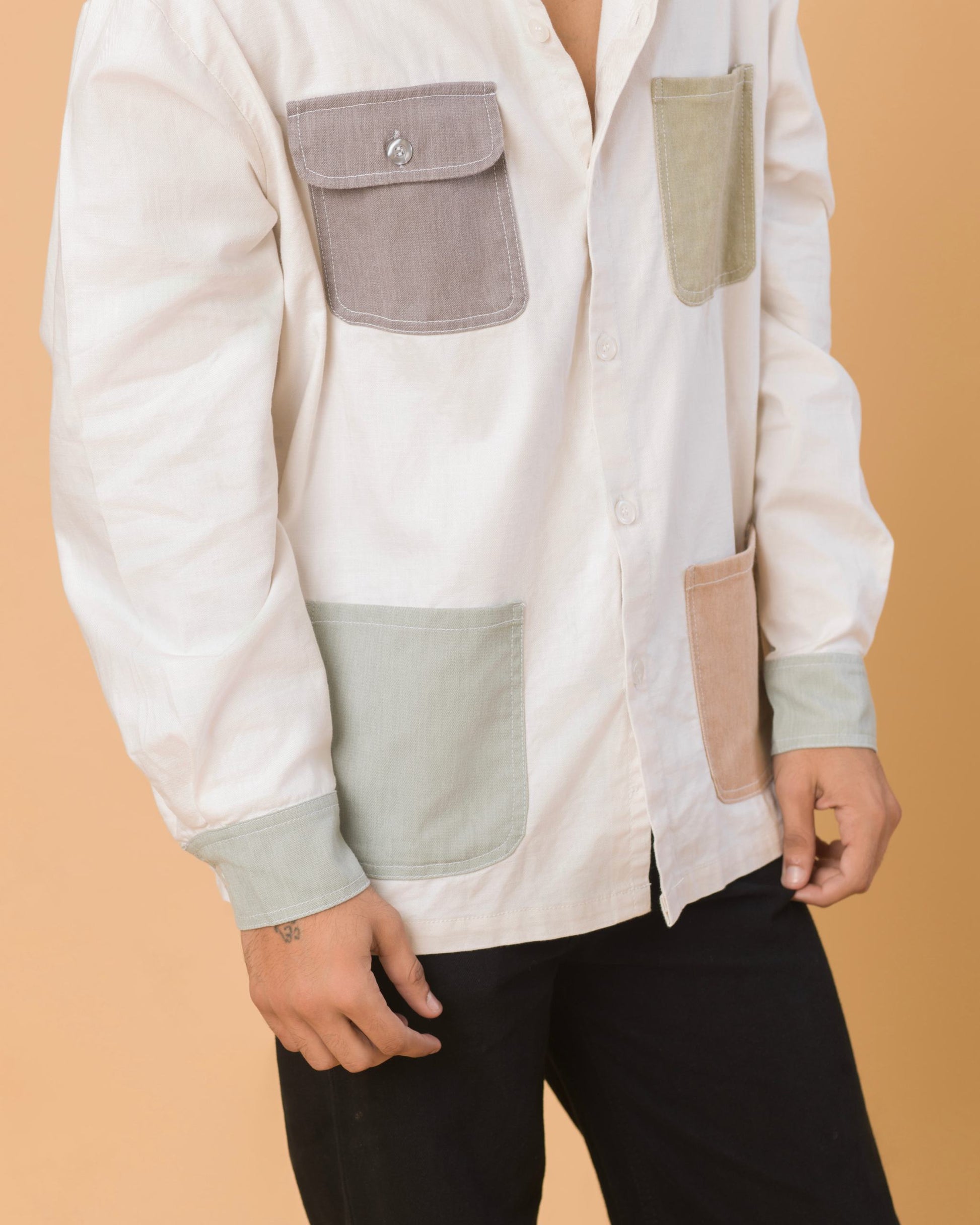 Onska Multi-Pocket Patch Shirt