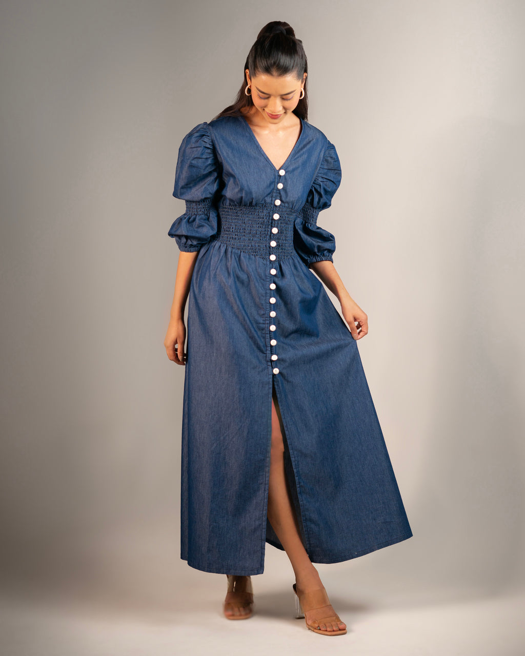 Onska Puffed Sleeve Dress