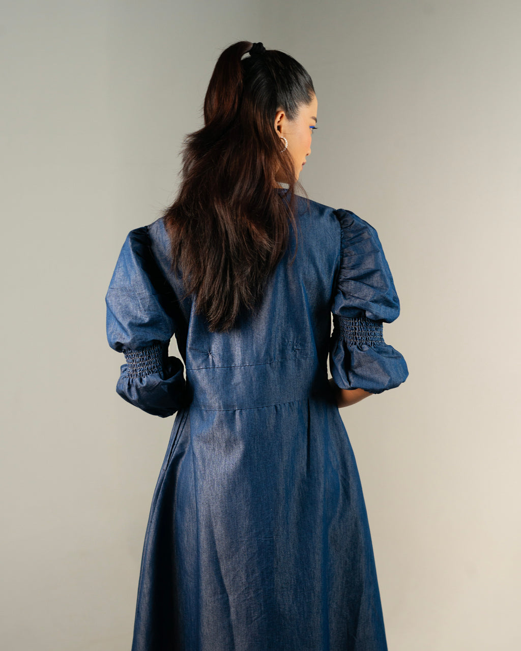 Onska Puffed Sleeve Dress