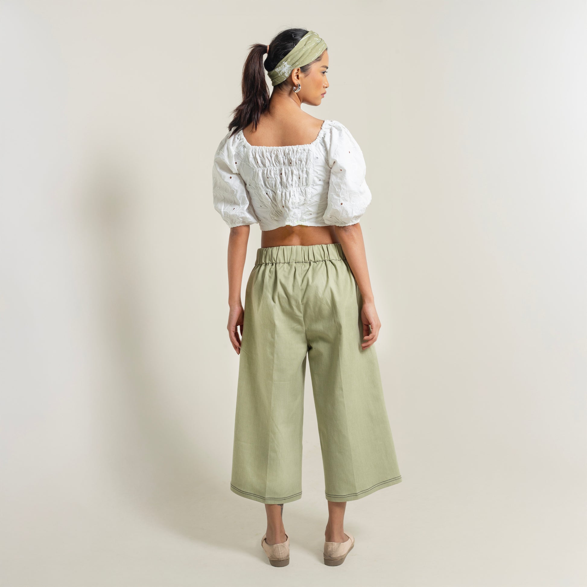 ONSKA RELAXED FIT COTTON PANTS
