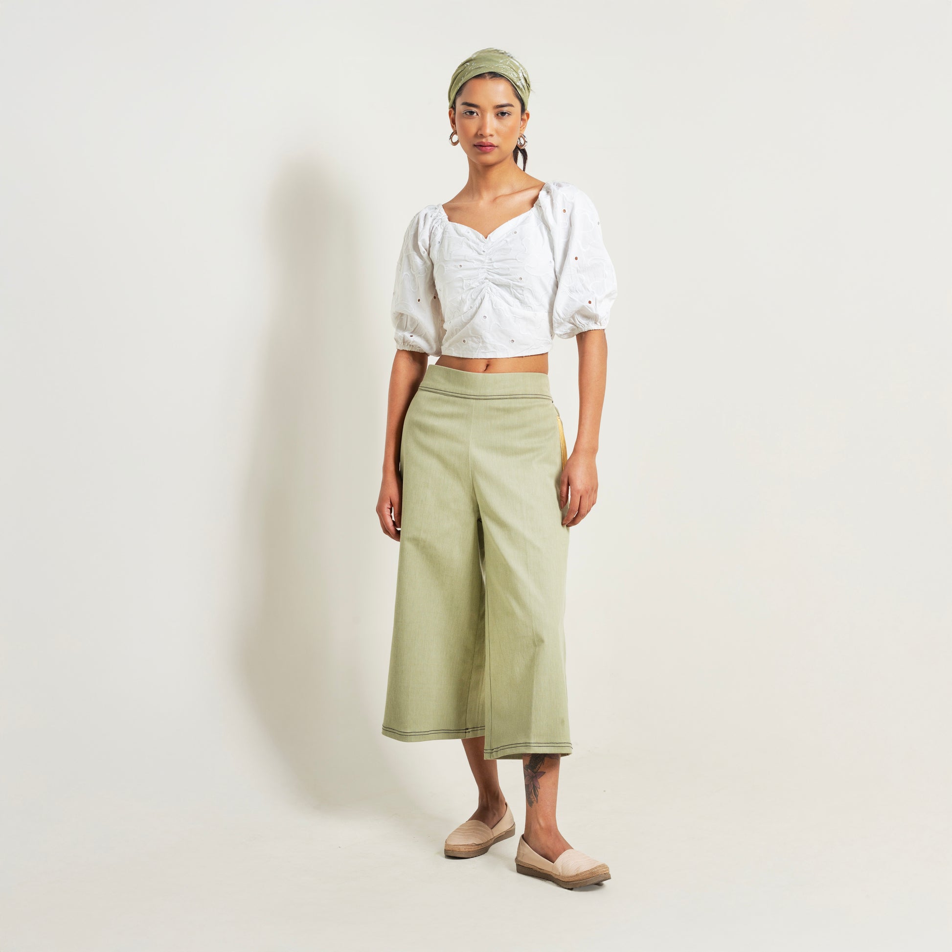 ONSKA RELAXED FIT COTTON PANTS