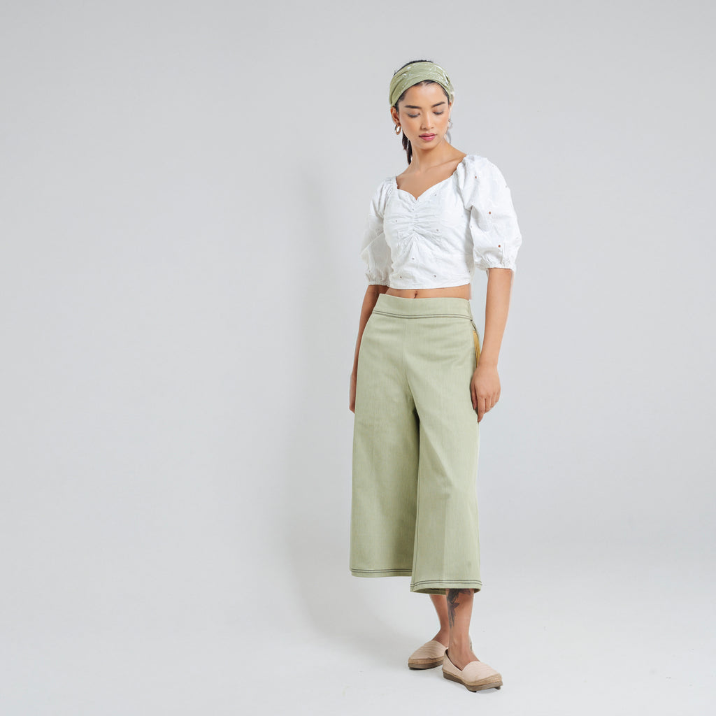 ONSKA RELAXED FIT COTTON PANTS